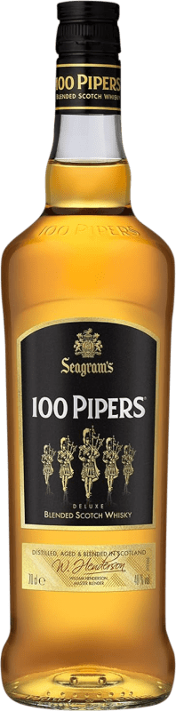 17,95 € Envio grátis | Whisky Blended Seagram's 100 Pipers Reino Unido Garrafa 70 cl