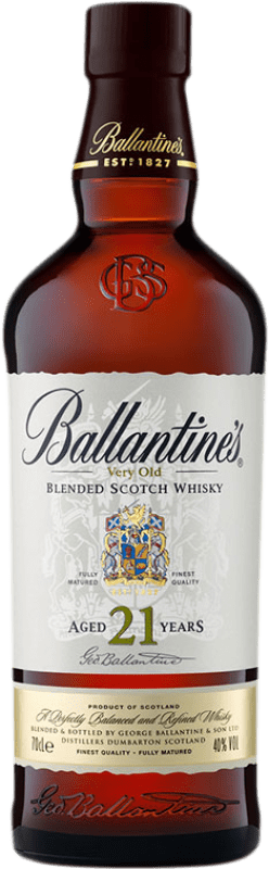 149,95 € 免费送货 | 威士忌混合 Ballantine's 预订 英国 21 岁 瓶子 70 cl