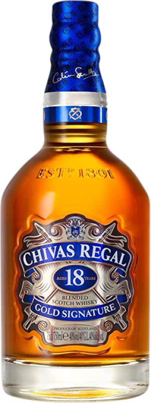 91,95 € Spedizione Gratuita | Whisky Blended Chivas Regal Riserva Scozia Regno Unito 18 Anni 70 cl
