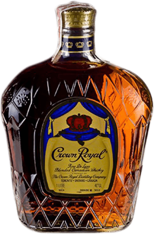 24,95 € Envío gratis | Whisky Blended Crown Royal Canadian Canadá Botella 1 L