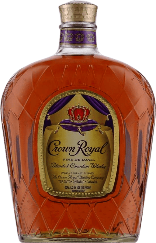 41,95 € Envoi gratuit | Blended Whisky Crown Royal Canadian Canada Bouteille 1 L