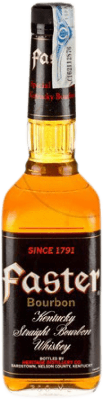 11,95 € Envío gratis | Whisky Bourbon Faster Estados Unidos Botella 70 cl