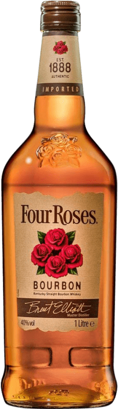 27,95 € Kostenloser Versand | Whisky Bourbon Four Roses Vereinigte Staaten Flasche 1 L