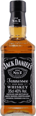 16,95 € Бесплатная доставка | Бурбон Jack Daniel's Old Nº 7 Соединенные Штаты Бутылка на треть 35 cl