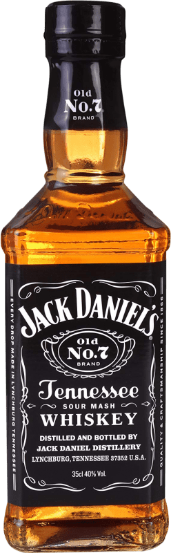 15,95 € 送料無料 | ウイスキー バーボン Jack Daniel's Old No.7 アメリカ 3分の1リットルのボトル 35 cl