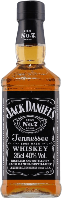 15,95 € Envío gratis | Whisky Bourbon Jack Daniel's Old Nº 7 Estados Unidos Botellín Tercio 35 cl