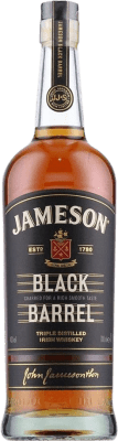 43,95 € 免费送货 | 调和威士忌 Jameson Black — 黑色版, 甄选, Barrel — 桶 珍藏 爱尔兰 70 cl