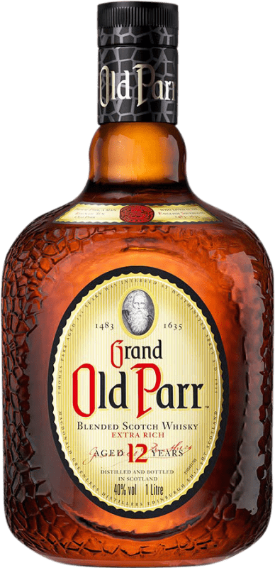 51,95 € Free Shipping | Whisky Blended Macdonald Greenlees Grand Old Parr Reserve United Kingdom 12 Years Bottle 1 L