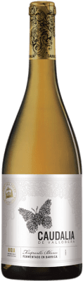 14,95 € Free Shipping | White wine Vallobera Caudalia Aged D.O.Ca. Rioja The Rioja Spain Tempranillo White Bottle 75 cl