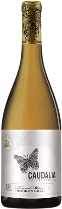 14,95 € Envio grátis | Vinho branco Vallobera Caudalia Crianza D.O.Ca. Rioja La Rioja Espanha Tempranillo Branco Garrafa 75 cl