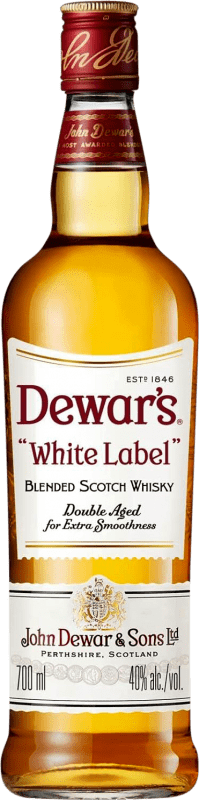 17,95 € Envio grátis | Whisky Blended Dewar's White Label Reino Unido Garrafa 70 cl