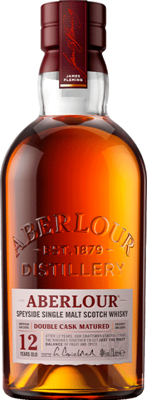 53,95 € Kostenloser Versand | Whiskey Single Malt Aberlour Double Cask Matured Speyseite Großbritannien 12 Jahre Flasche 1 L