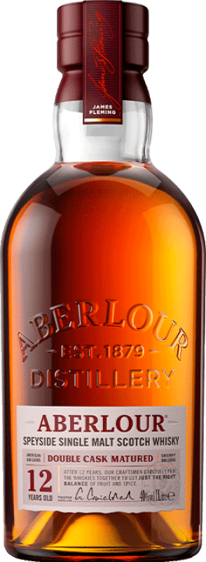 57,95 € Envio grátis | Whisky Single Malt Aberlour Double Cask Matured Speyside Reino Unido 12 Anos Garrafa 1 L