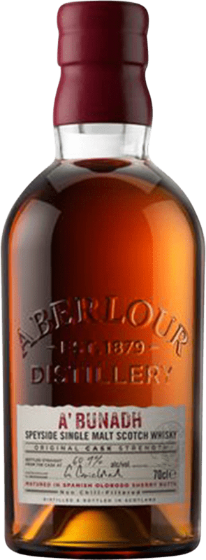 76,95 € Kostenloser Versand | Whiskey Single Malt Aberlour A'Bunadh Großbritannien Flasche 70 cl