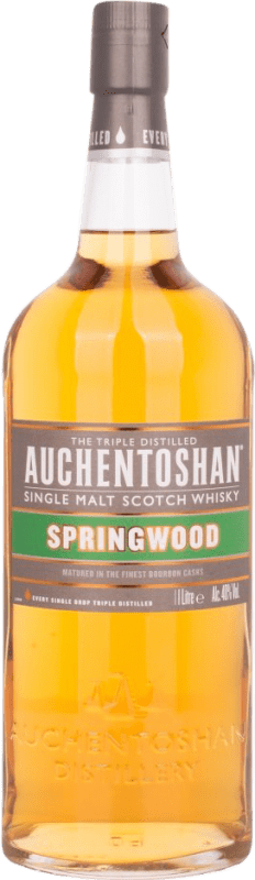 28,95 € Envío gratis | Whisky Single Malt Auchentoshan Springwood Reino Unido Botella 1 L