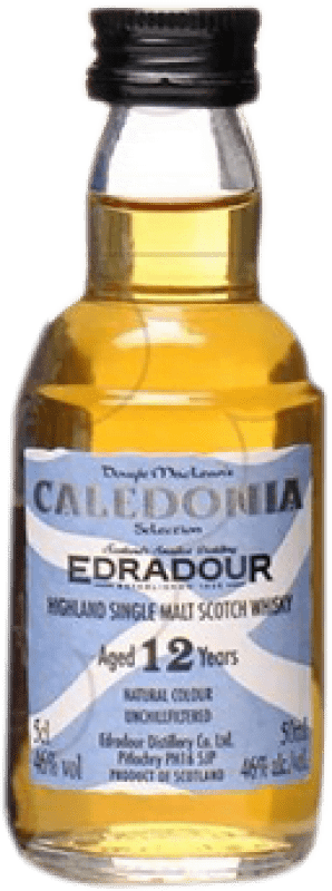 8,95 € Envoi gratuit | Whisky Single Malt Edradour Caledonia Royaume-Uni 12 Ans Mini-Bouteille 5 cl