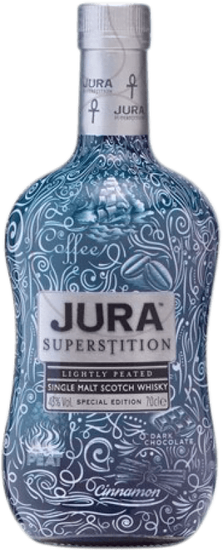 124,95 € Free Shipping | Whisky Single Malt Isle of Jura Superstition Tattoo United Kingdom Bottle 70 cl