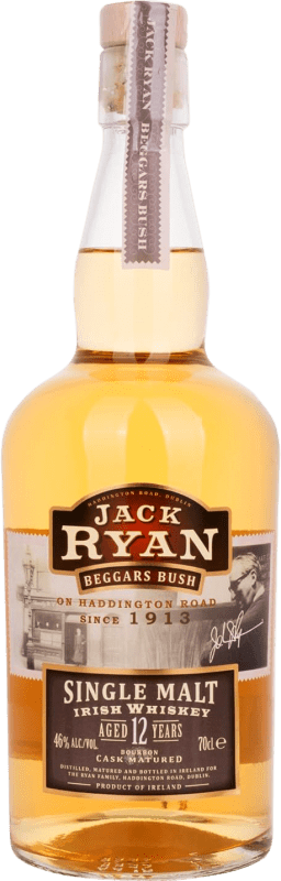65,95 € Kostenloser Versand | Whiskey Single Malt Jack Ryan Irland 12 Jahre Flasche 70 cl