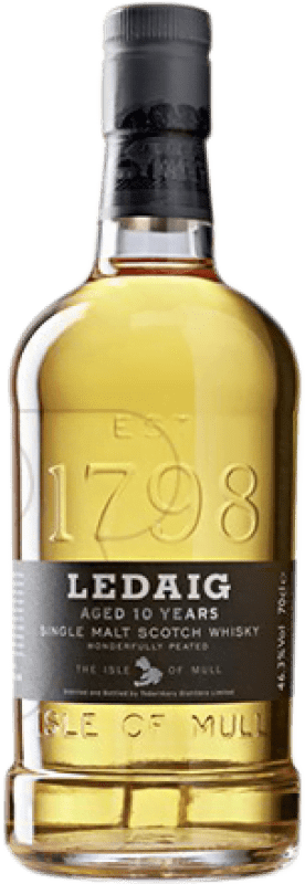 47,95 € Envío gratis | Whisky Single Malt Ledaig Reino Unido 10 Años Botella 70 cl
