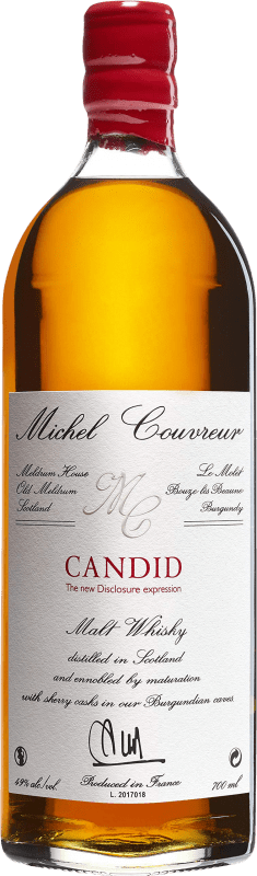 142,95 € 免费送货 | 威士忌单一麦芽威士忌 Michel Couvreur Candid 英国 瓶子 70 cl