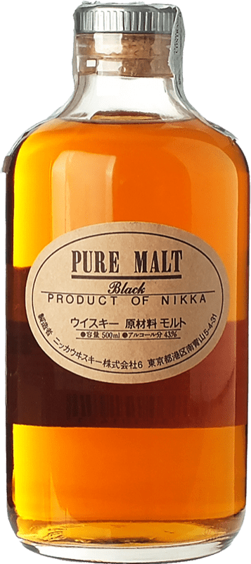 43,95 € 免费送货 | 威士忌单一麦芽威士忌 Nikka Black 日本 瓶子 Medium 50 cl