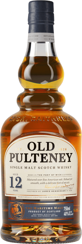 38,95 € Free Shipping | Whisky Single Malt Old Pulteney United Kingdom 12 Years Bottle 70 cl