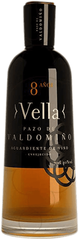 49,95 € Envío gratis | Orujo Pazo Valdomiño Vella España 8 Años Botella 70 cl