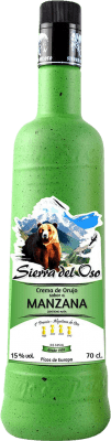 17,95 € Free Shipping | Liqueur Cream Sierra del Oso Crema de Manzana Spain Bottle 70 cl