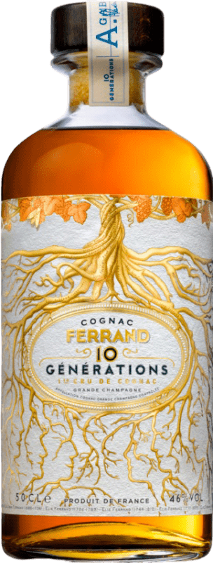 57,95 € Kostenloser Versand | Cognac Ferrand. 10 Generations Frankreich Medium-Flasche 50 cl