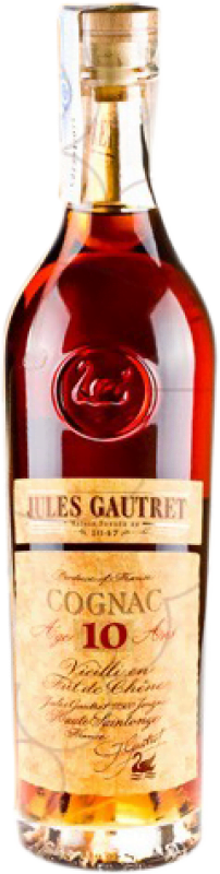 56,95 € Envio grátis | Cognac Conhaque Jules Gautret França 10 Anos Garrafa 70 cl