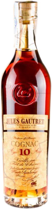 53,95 € Envío gratis | Coñac Jules Gautret Francia 10 Años Botella 70 cl