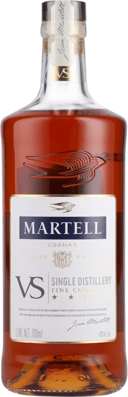 38,95 € Kostenloser Versand | Cognac Martell Fine V.S. Very Special A.O.C. Cognac Frankreich Flasche 70 cl