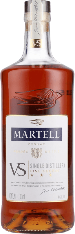 43,95 € Spedizione Gratuita | Cognac Martell Fine V.S. Very Special A.O.C. Cognac Francia Bottiglia 70 cl