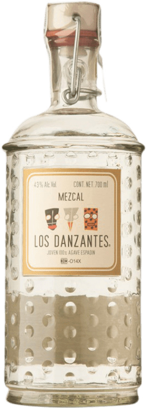 62,95 € Envio grátis | Mezcal Los Danzantes Blanco México Garrafa 70 cl