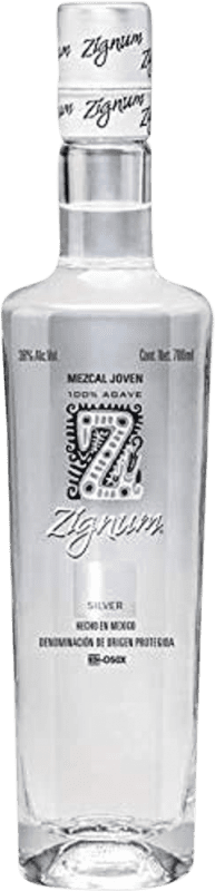 39,95 € Envio grátis | Mezcal Zignum Silver Jovem México Garrafa 70 cl