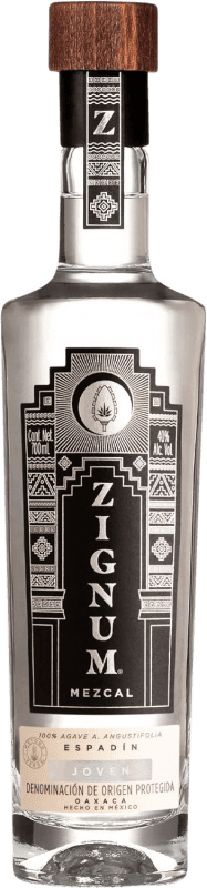 44,95 € Spedizione Gratuita | Mezcal Zignum Silver Giovane Messico Bottiglia 70 cl