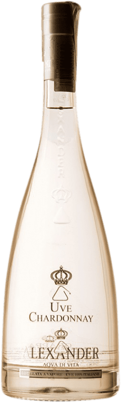 24,95 € Envio grátis | Aguardente Grappa Alexander Itália Chardonnay Garrafa 70 cl