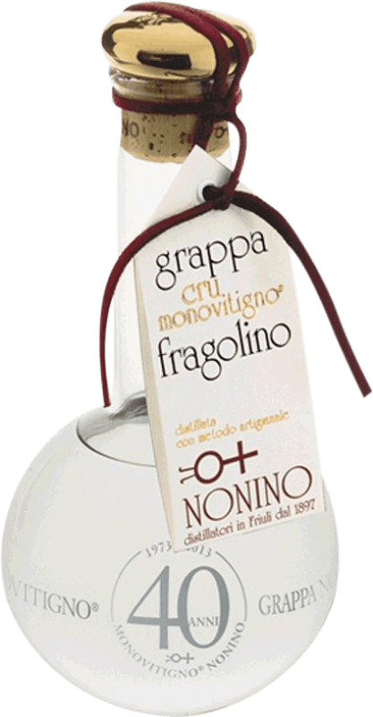 147,95 € Envio grátis | Aguardente Grappa Nonino Fragolino Itália Garrafa Medium 50 cl