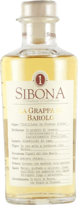 34,95 € Envío gratis | Grappa Sibona D.O.C.G. Barolo Italia Botella Medium 50 cl