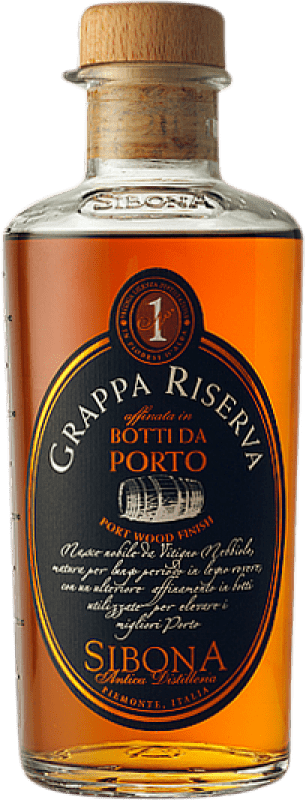 39,95 € Spedizione Gratuita | Grappa Sibona Botti da Porto Italia Bottiglia Medium 50 cl