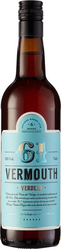 11,95 € Бесплатная доставка | Вермут Cuatro Rayas 61 Vermouth Испания Verdejo бутылка 75 cl