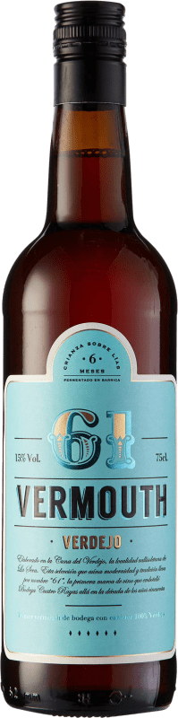 10,95 € Kostenloser Versand | Wermut Cuatro Rayas 61 Vermouth Spanien Verdejo Flasche 75 cl