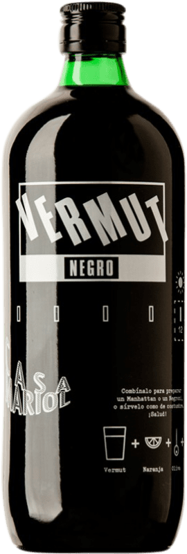 13,95 € Free Shipping | Vermouth Casa Mariol Tinto — Red, Negro — Black Spain 1 L