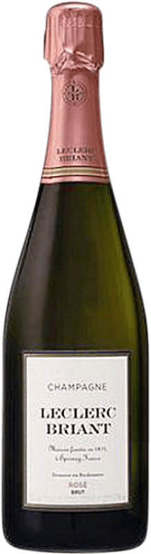 81,95 € 免费送货 | 玫瑰气泡酒 Leclerc Briant Rosé Organic 香槟 A.O.C. Champagne 香槟酒 法国 Pinot Black, Chardonnay 瓶子 75 cl