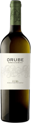 12,95 € Envío gratis | Vino blanco Solar Viejo Orube Blanco Fermentado en Barrica Crianza D.O.Ca. Rioja La Rioja España Viura, Chardonnay, Tempranillo Blanco Botella 75 cl
