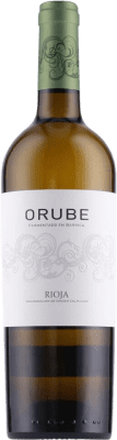 13,95 € Бесплатная доставка | Белое вино Solar Viejo Orube Blanco Fermentado en Barrica старения D.O.Ca. Rioja Ла-Риоха Испания Viura, Chardonnay, Tempranillo White бутылка 75 cl