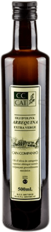 12,95 € Envío gratis | Aceite de Oliva Can Companyó España Botella Medium 50 cl