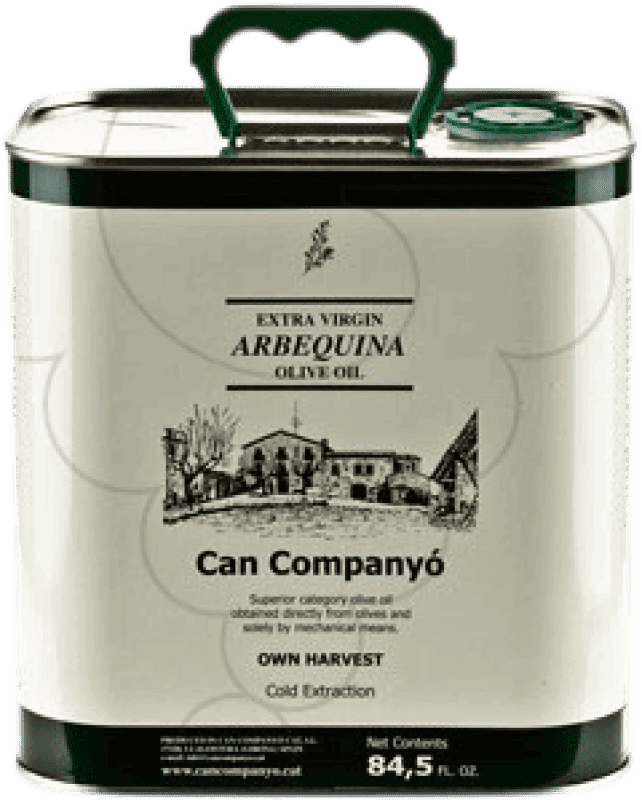 27,95 € 送料無料 | オリーブオイル Can Companyó スペイン 大きな缶 2,5 L