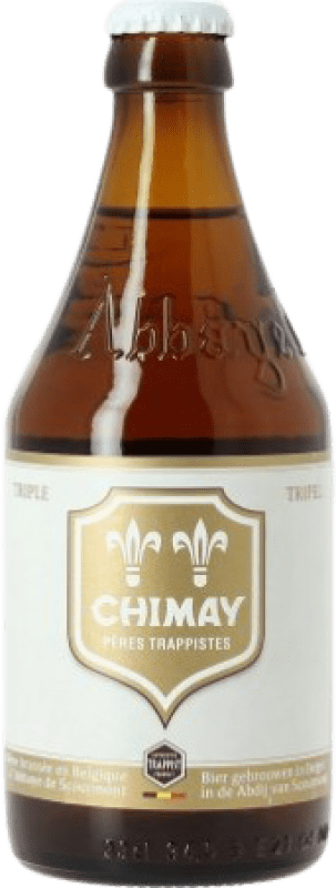 4,95 € Kostenloser Versand | Bier Chimay Triple Malt Belgien Drittelliterflasche 33 cl