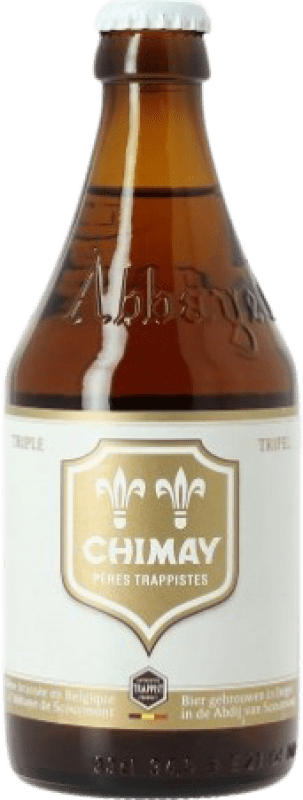 3,95 € Envio grátis | Cerveja Chimay Triple Bélgica Garrafa Terço 33 cl